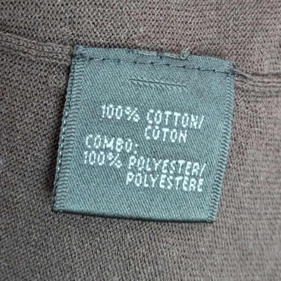 Lafayette 148 New York Dark Chocolate Ruffle Collar Short Sleeve Sweater - Picture 4 of 7